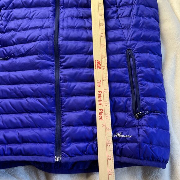 Eddie Bauer Womens Travex 700 Down Fill Puffer Vest Purple/Blue Packable Zip Sm - Picture 8 of 8